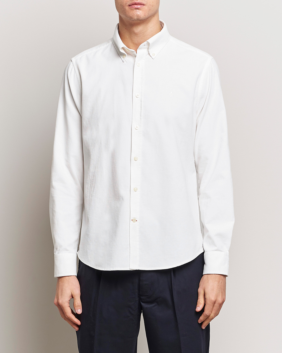 Herren | Hemden | Morris | Douglas Corduroy Shirt Off White