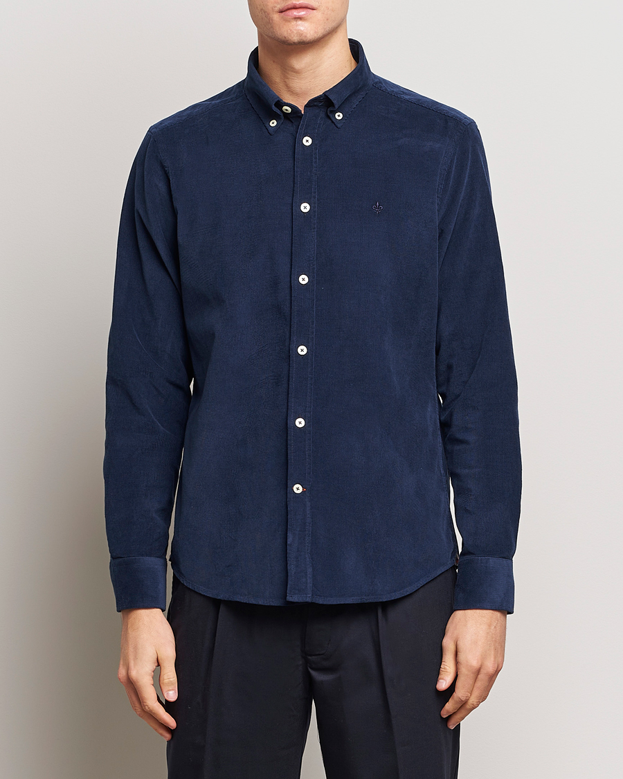 Herren |  | Morris | Douglas Corduroy Shirt Blue