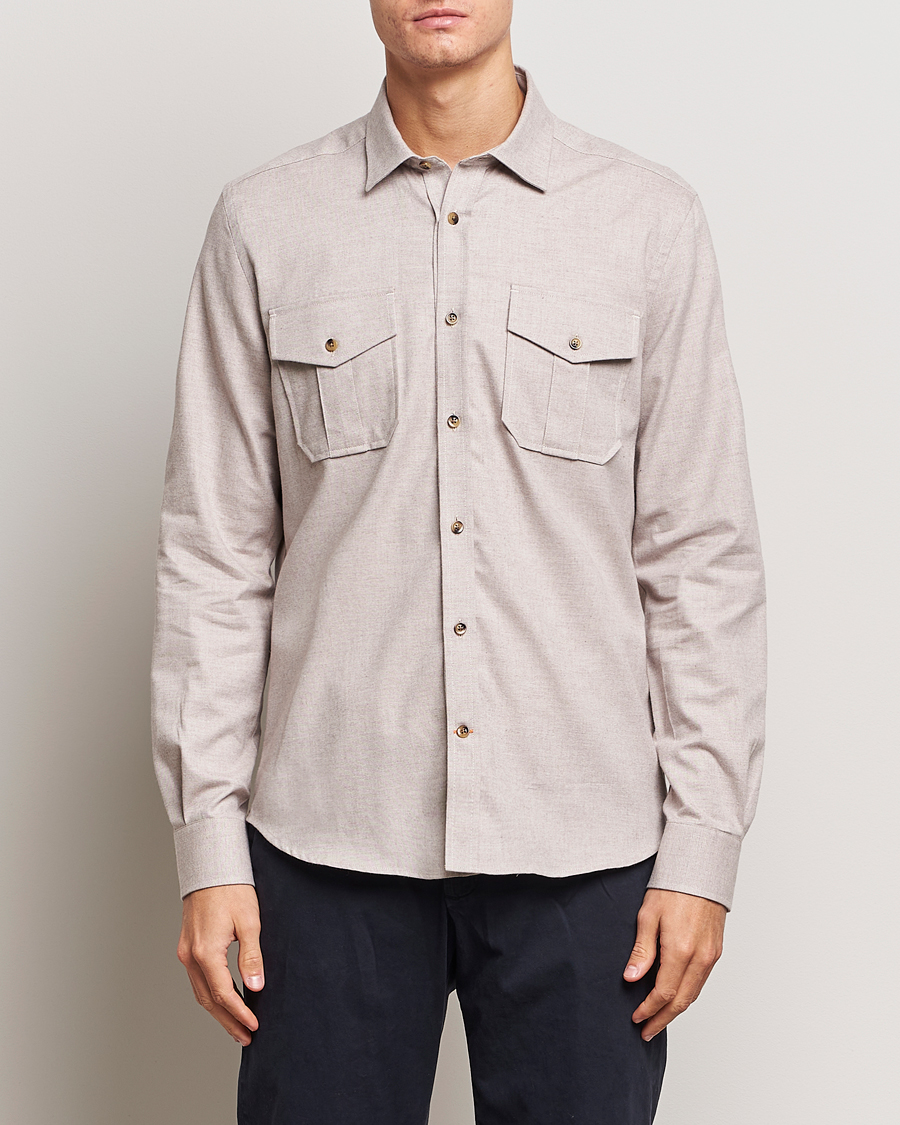 Herren | Hemden | Morris | Weights Flanell Shirt Khaki