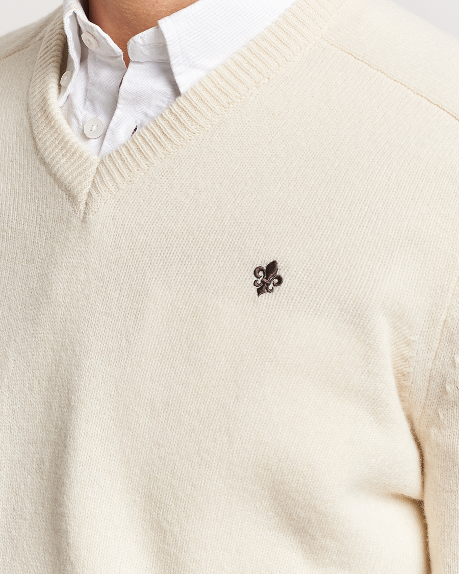 Herren | Pullover | Morris | Newton V-neck Off White