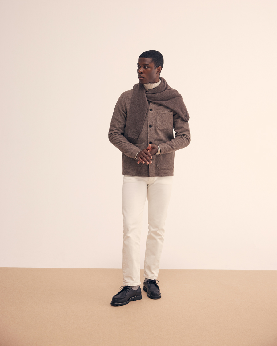 Herren | Pullover | Morris | Randal Heavy Cotton Rollneck Khaki