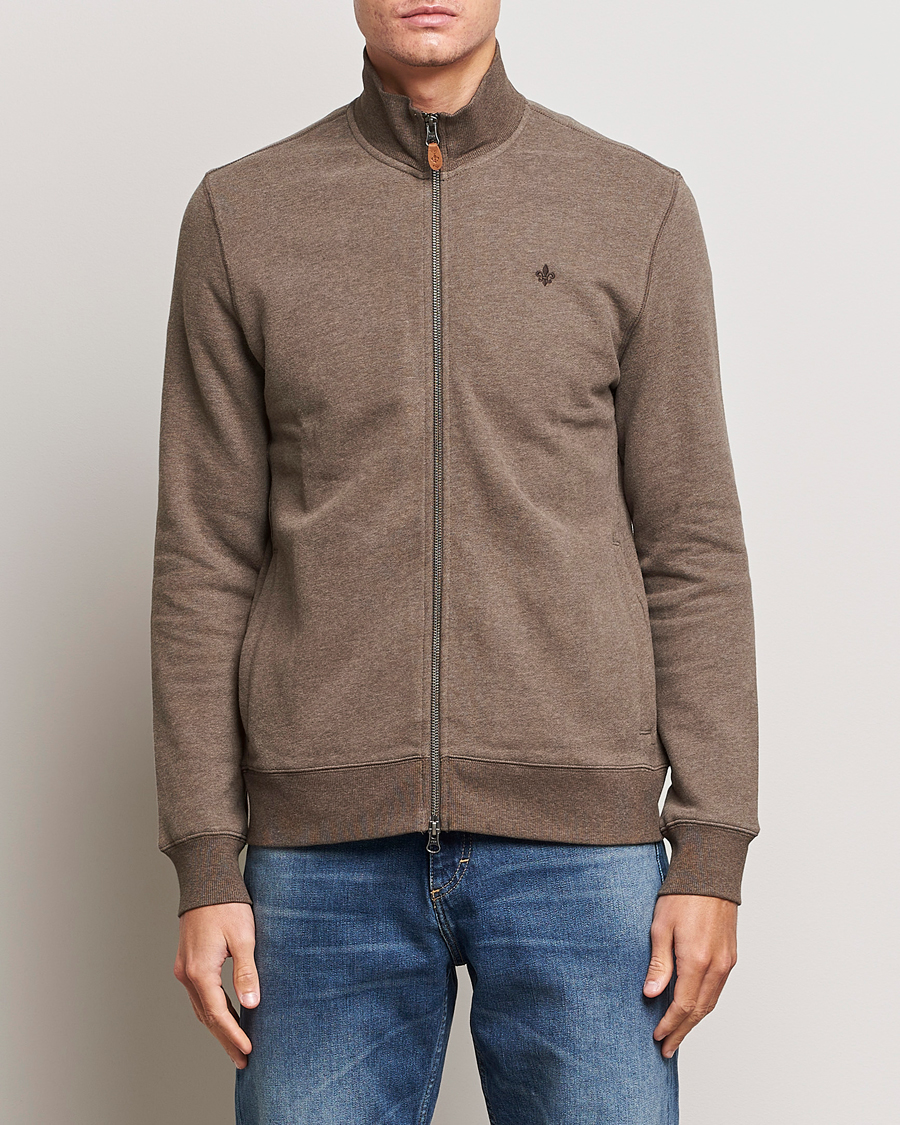Herren | Pullover | Morris | Warren Sweat Zip Cardigan Brown