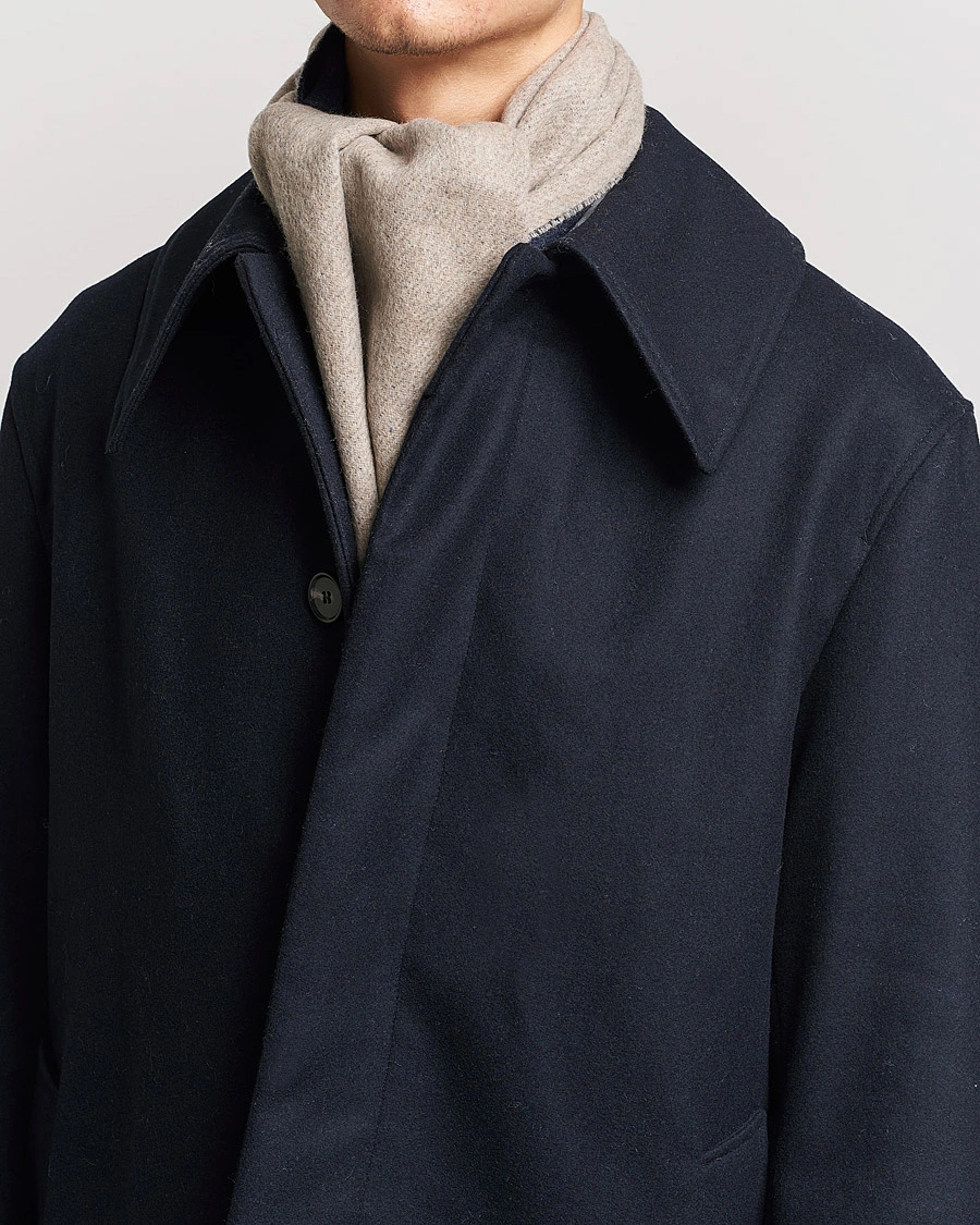 Herren | Morris Double Face Wool Scarf Navy | Morris | Double Face Wool Scarf Navy