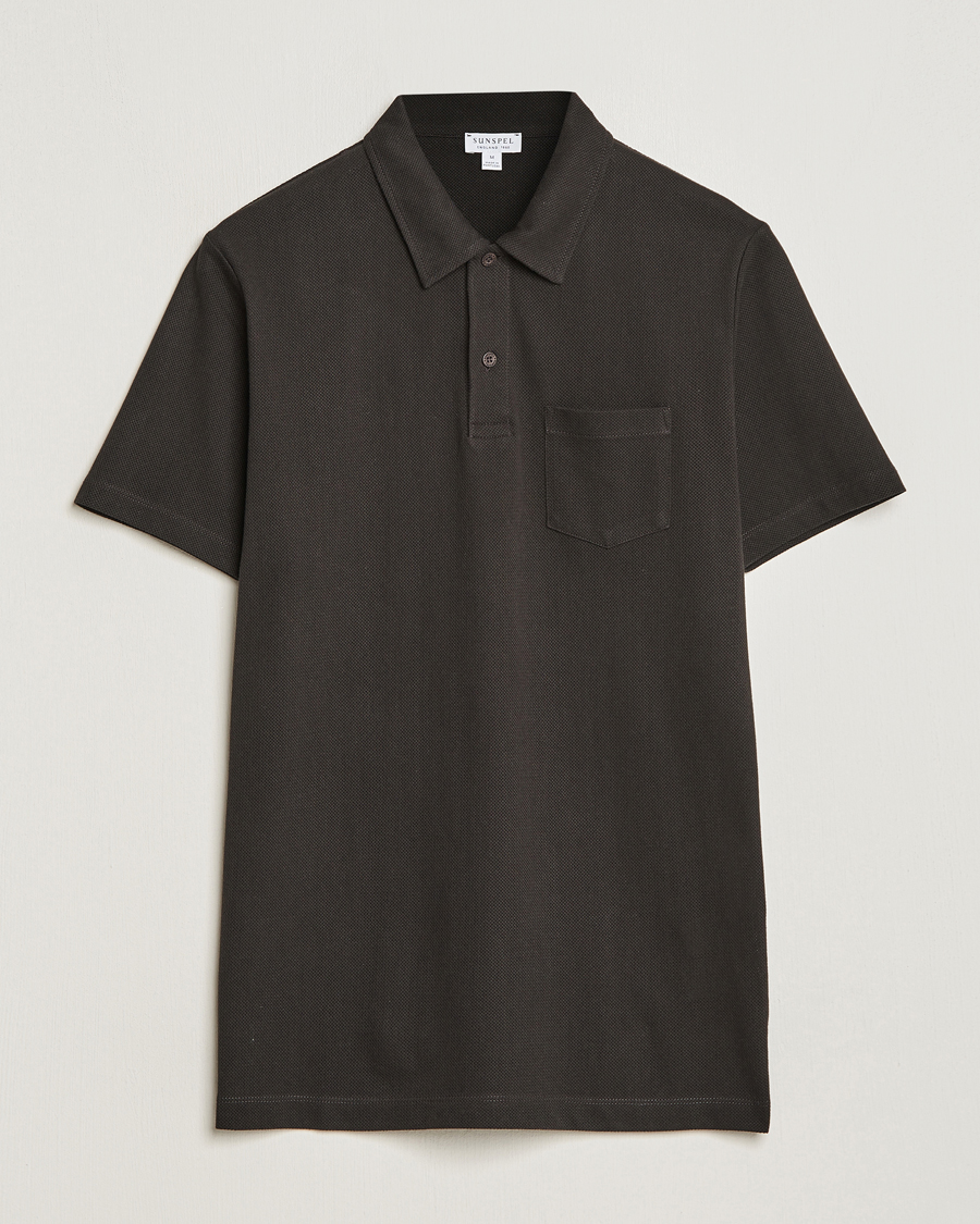 Herren | Poloshirts | Sunspel | Riviera Polo Shirt Coffe