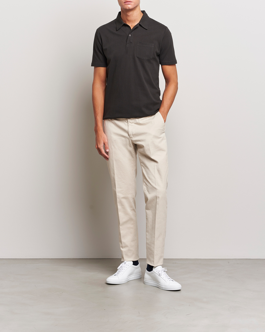 Herren | Poloshirts | Sunspel | Riviera Polo Shirt Coffe