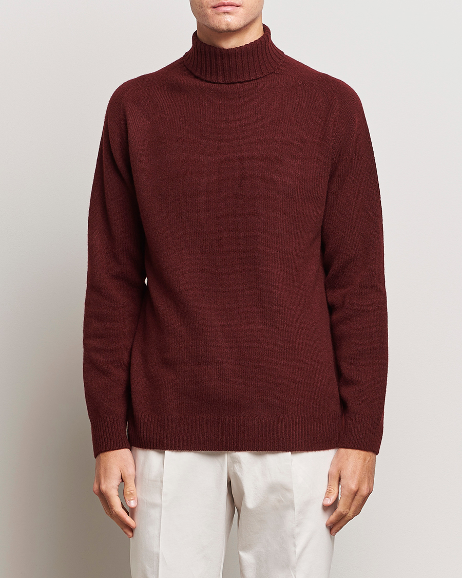 Herren |  | Sunspel | Lambswool Rollneck Maroon