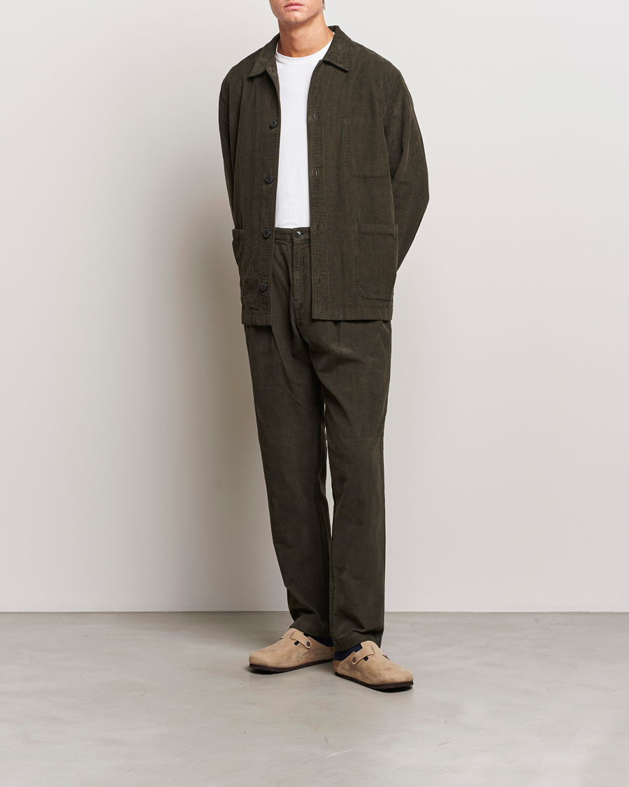 Herren | Sakkos | Sunspel | Cord Twin Pocket Jacket Coffee
