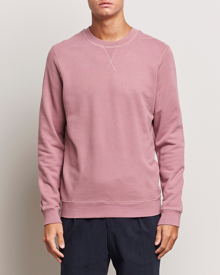 Herren | Pullover | Sunspel | Loopback Sweatshirt Vintage Pink