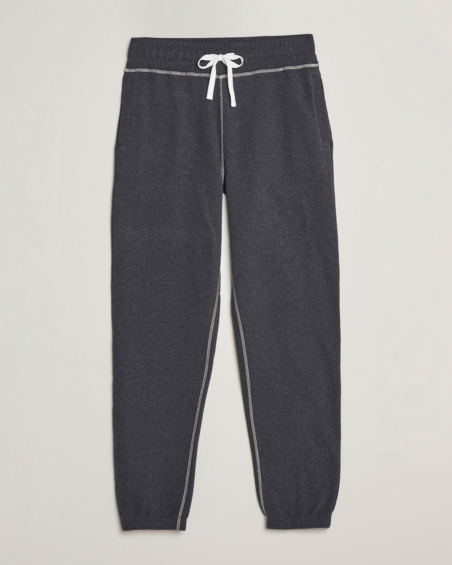 Herren | Hosen | Sunspel | Fleecback Joggers Charcoal Melange