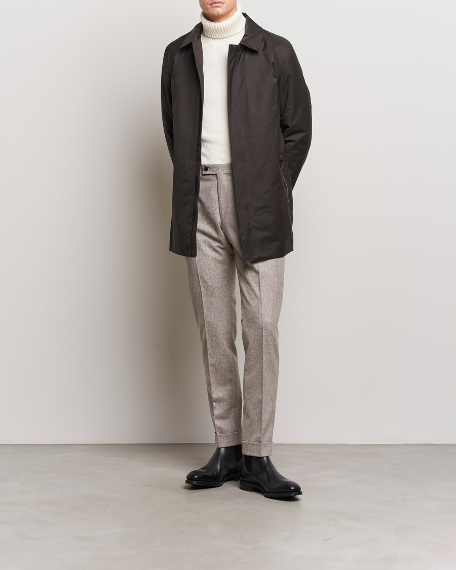 Herren | Jacken | UBR | Regulator Coat Savile Dark Brown Wool