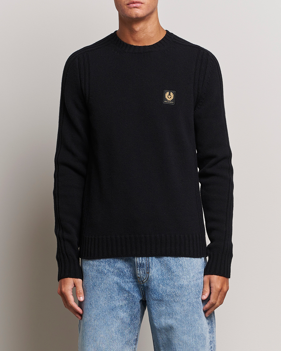 Herren | Pullover | Belstaff | Watch Wool Crewneck Black