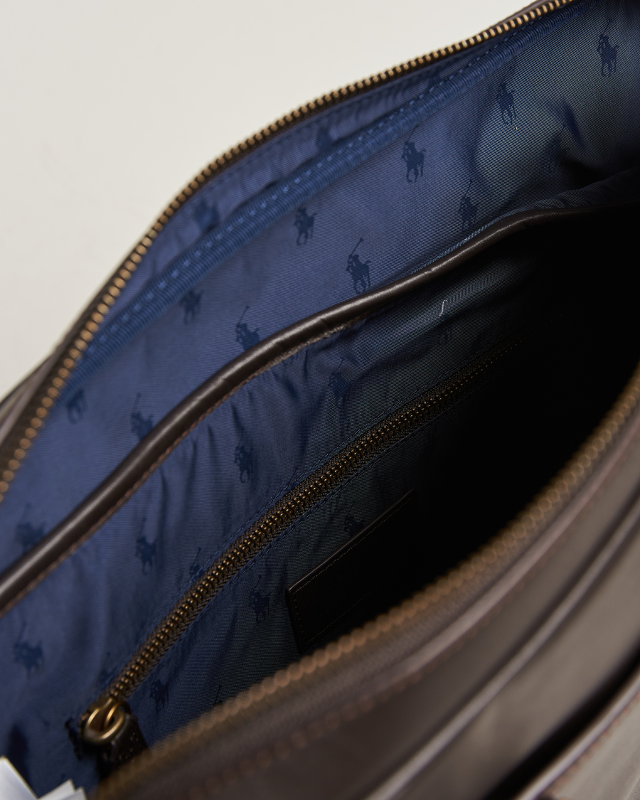 Herren | Polo Ralph Lauren Leather Briefcase Dark Brown | Polo Ralph Lauren | Leather Briefcase Dark Brown