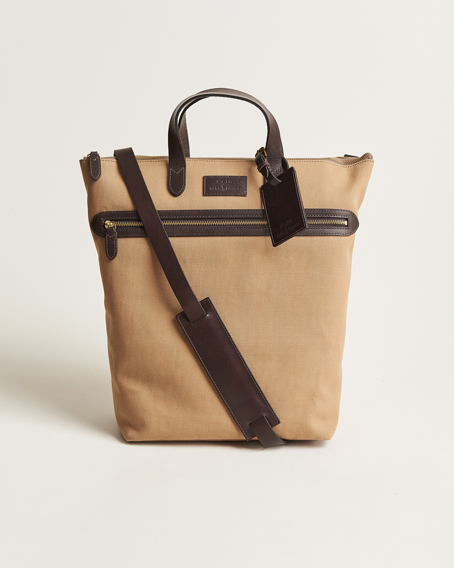 Herren |  | Polo Ralph Lauren | Canvas Tote Bag  Tan/Dark Brown