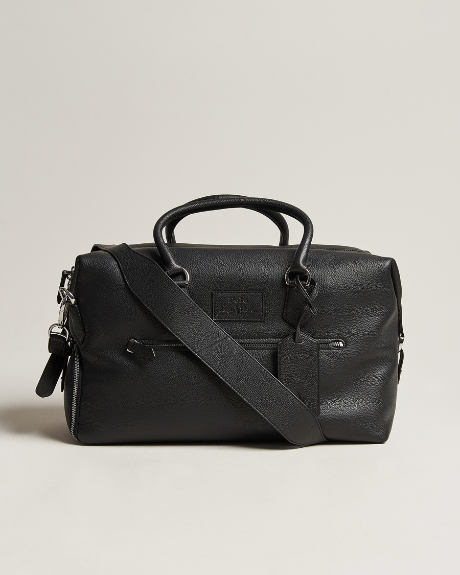 Herren |  | Polo Ralph Lauren | Leather Weekendbag Black
