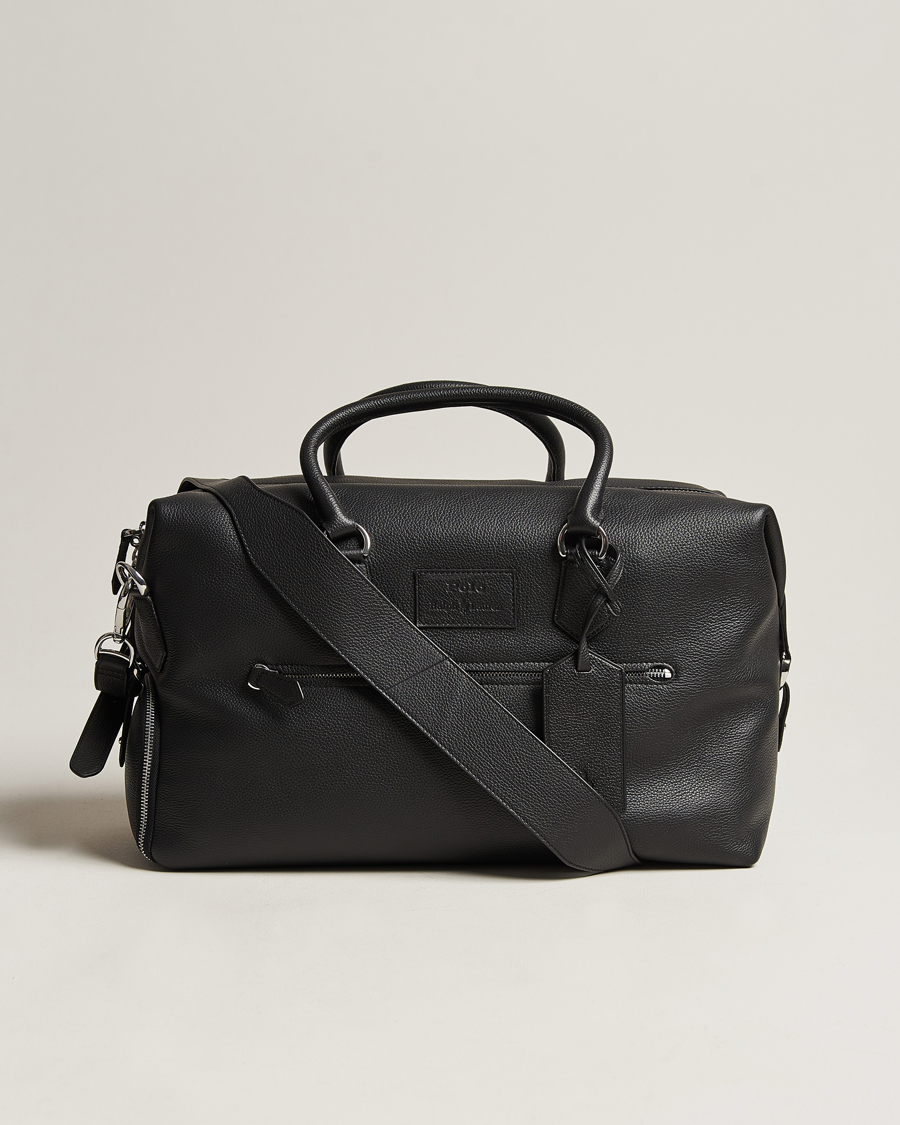 Herren | Taschen | Polo Ralph Lauren | Pebbled Leather Dufflebag Black