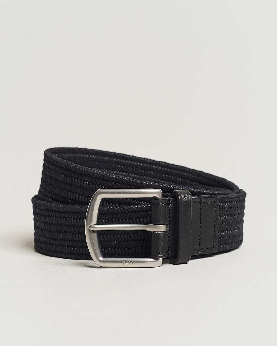 Herren | Gürtel | Polo Ralph Lauren | Braided Cotton Elastic Belt Polo Black
