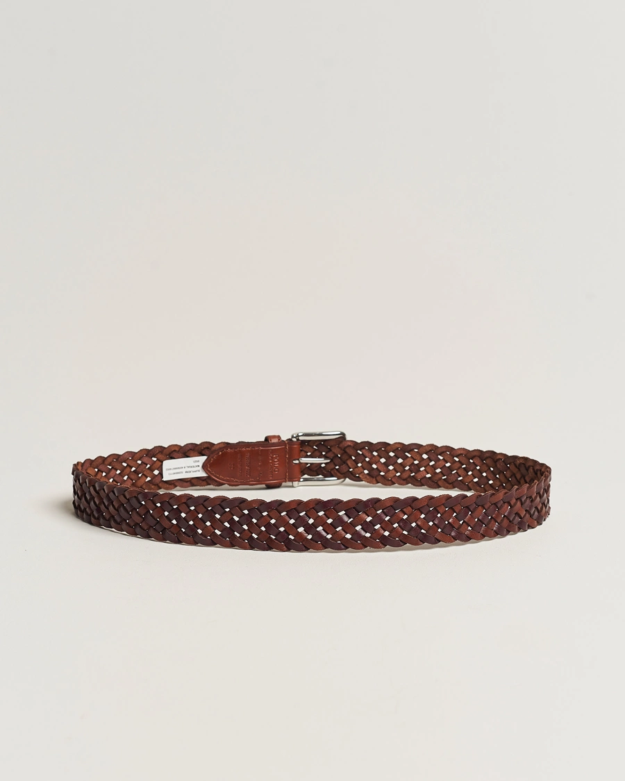 Herren | Polo Ralph Lauren Braided Belt Saddle Brown/Dk Brown W38 | Polo Ralph Lauren | Braided Belt Saddle Brown/Dk Brown W38