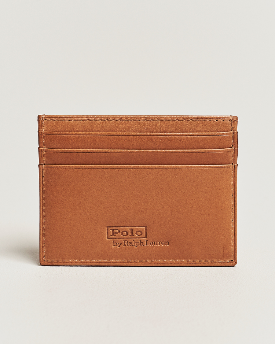 Herren | Polo Ralph Lauren Heritage Leather Credit Card Holder Tan | Polo Ralph Lauren | Heritage Leather Credit Card Holder Tan