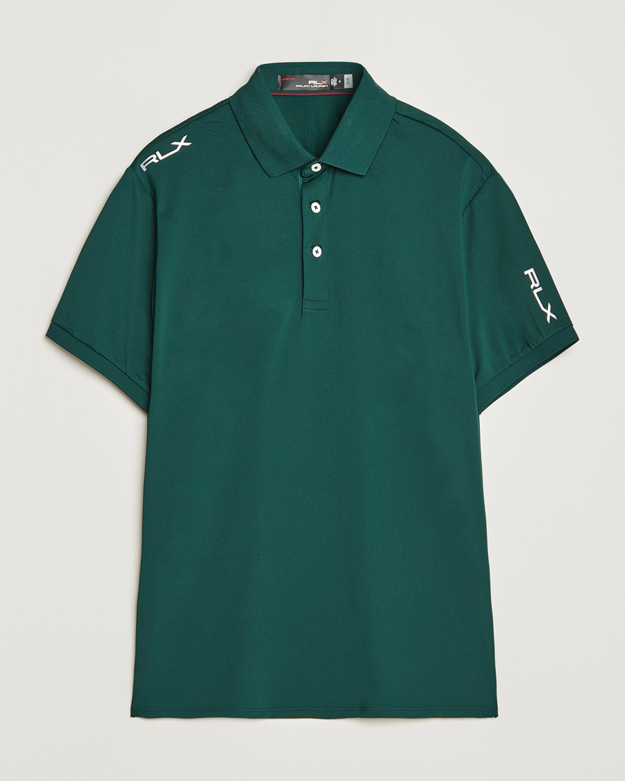 Herren | Kurzarm-Poloshirts | RLX Ralph Lauren | Airflow Active Jersey Polo Club Green