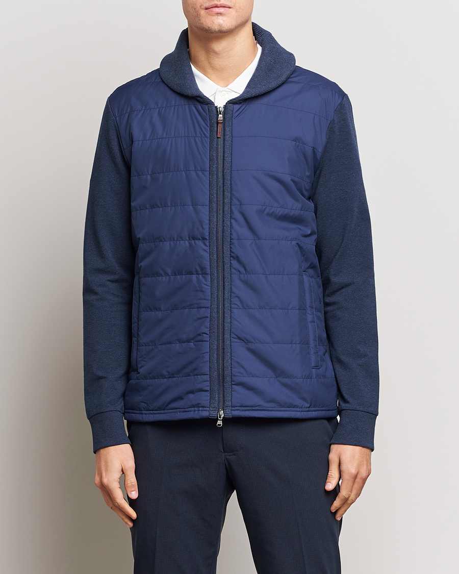 Herren |  | RLX Ralph Lauren | Fine Terry Cardigan Blue Heather