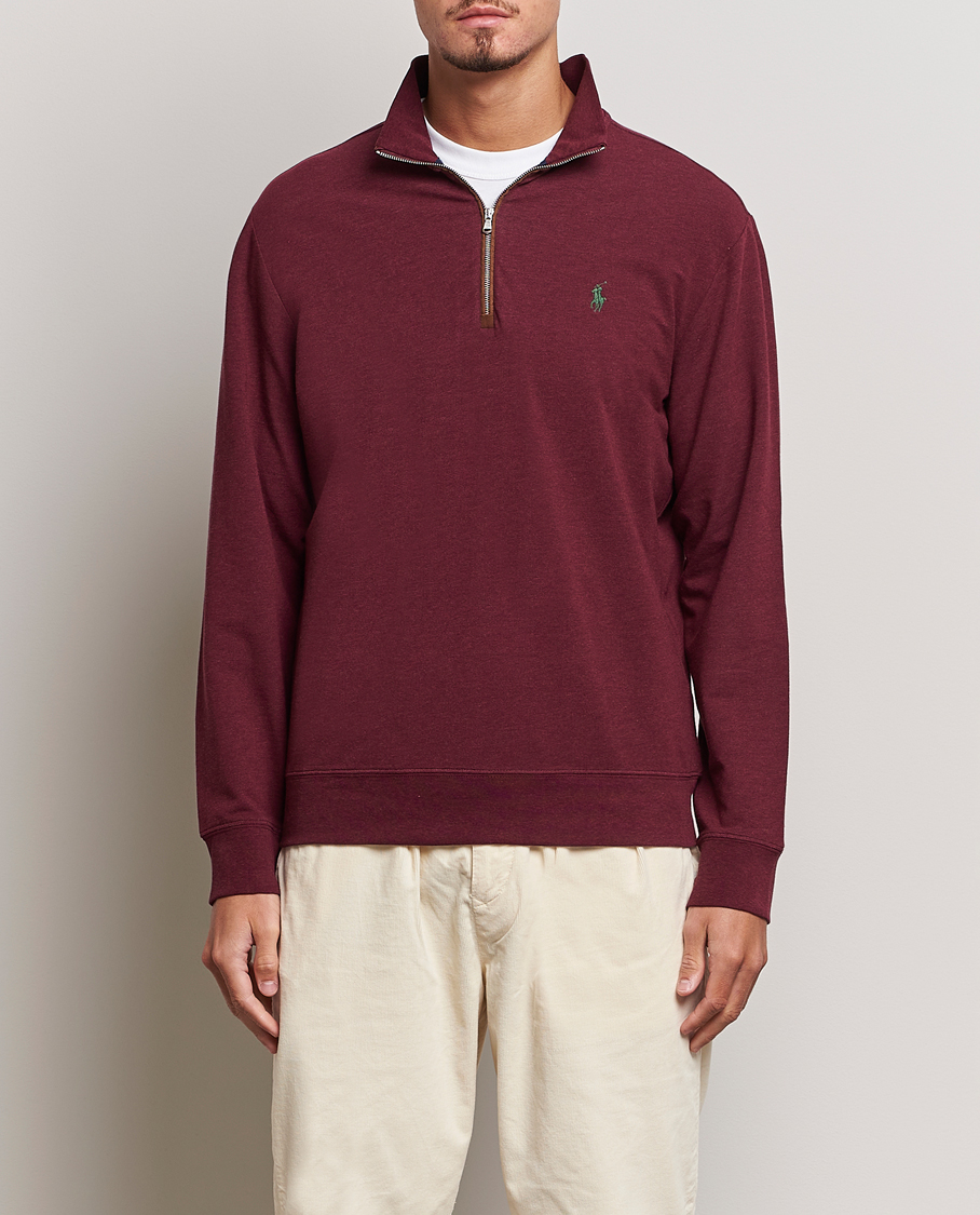 Herren |  | Polo Ralph Lauren Golf | Terry Jersey Half Zip Sweater Wine Heather