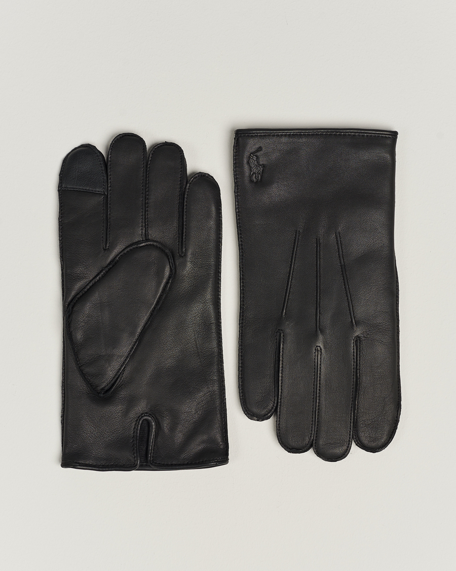 Herren | Polo Ralph Lauren Leather Gloves Black | Polo Ralph Lauren | Leather Gloves Black