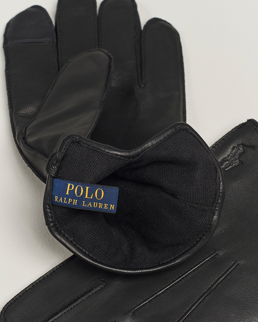 Herren |  | Polo Ralph Lauren | Leather Gloves Black