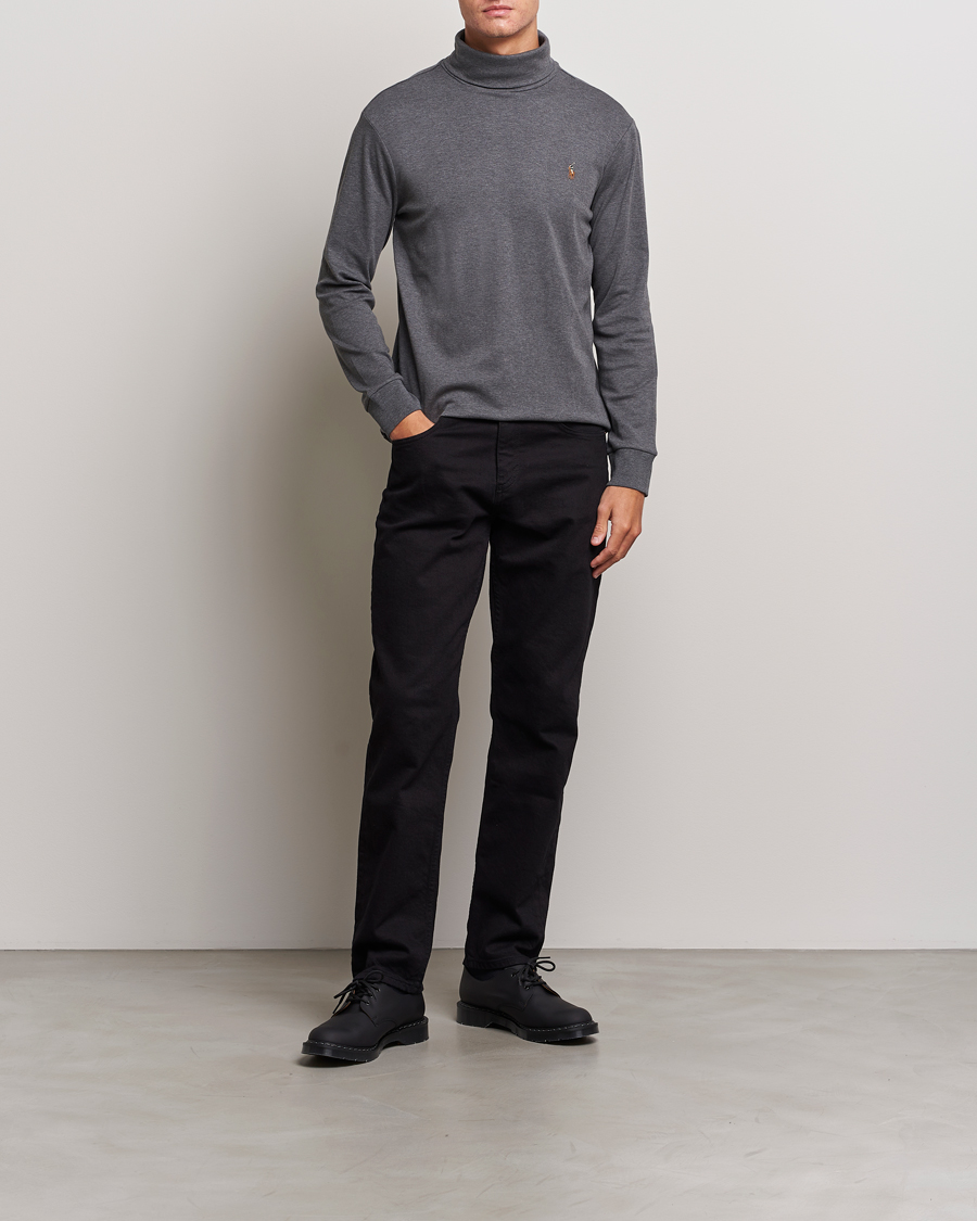 Herren | Pullover | Polo Ralph Lauren | Luxury Pima Cotton Rollneck Barclay Heather