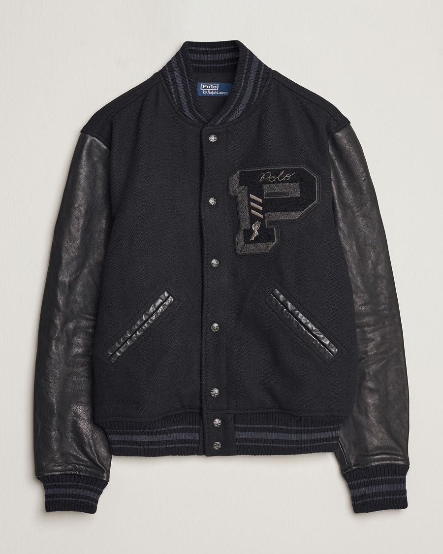 Herren | Jacken | Polo Ralph Lauren | Varsity Lined Bomber Jacket Black