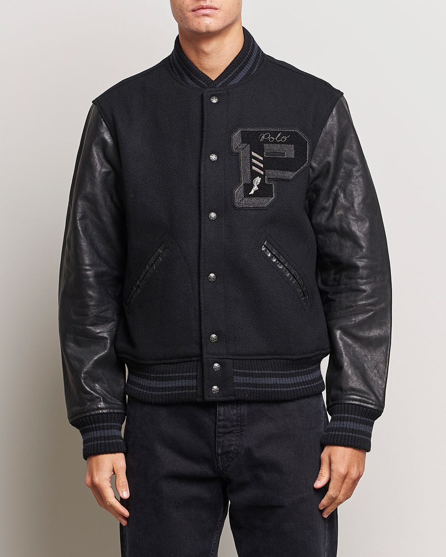 Herren |  | Polo Ralph Lauren | Varsity Lined Bomber Jacket Black
