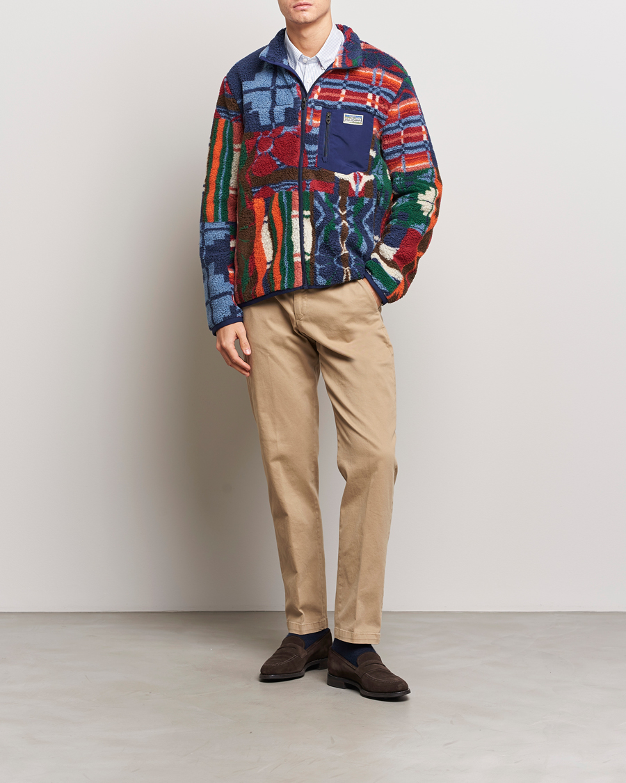 Herren | Pullover | Polo Ralph Lauren | Pinelodge Pile Patchwork Full Zip Multi