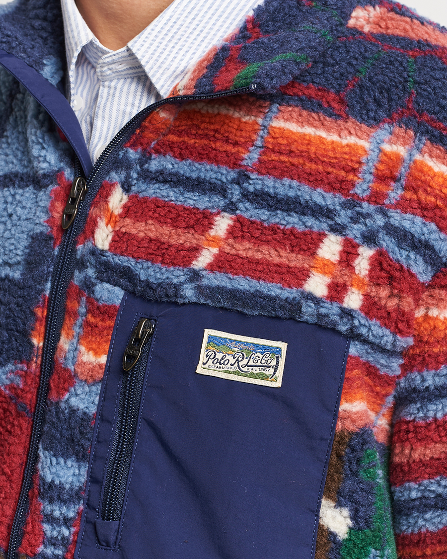Herren | Pullover | Polo Ralph Lauren | Pinelodge Pile Patchwork Full Zip Multi