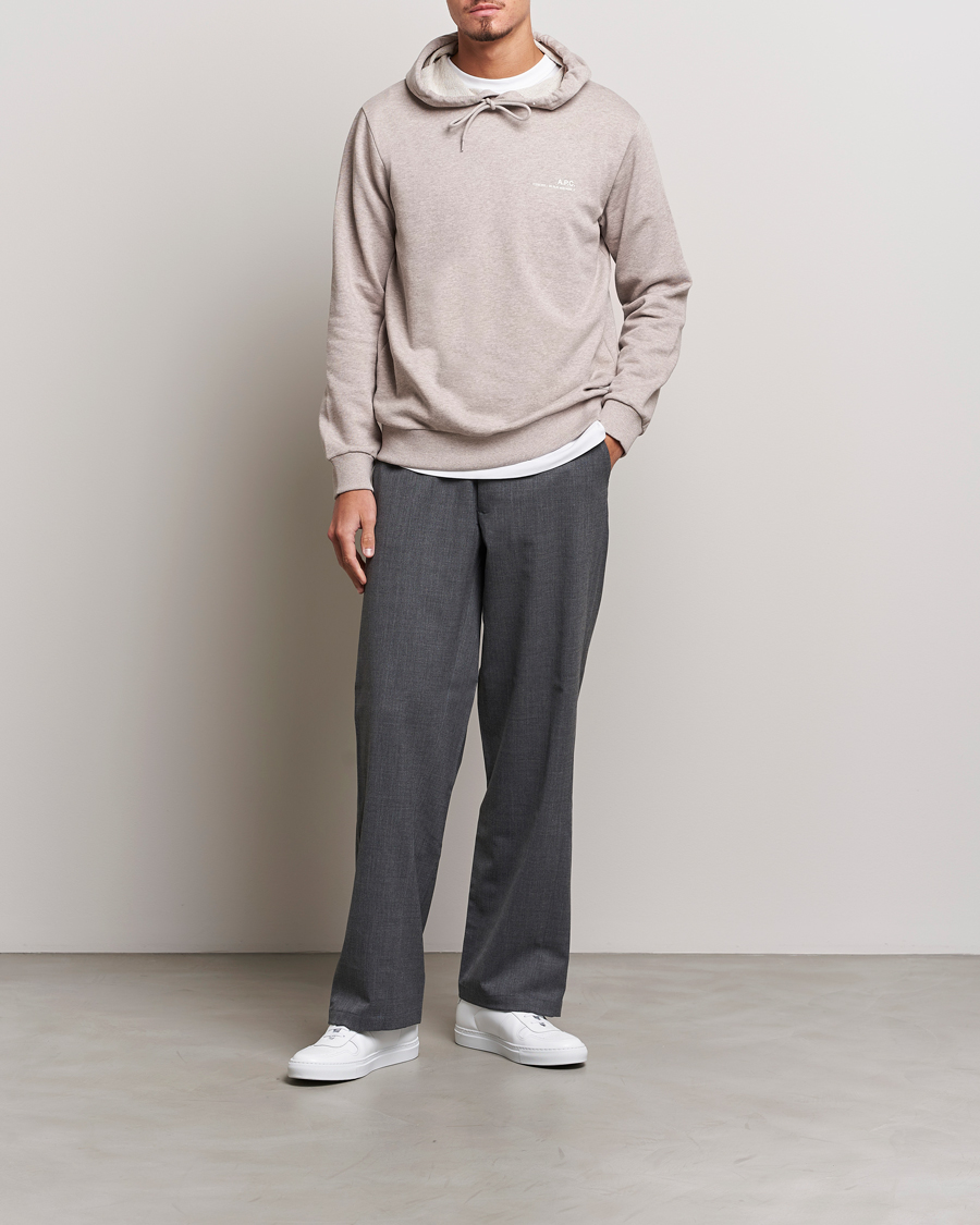 Herren | Pullover | A.P.C. | Item Hoodie Beige Chine