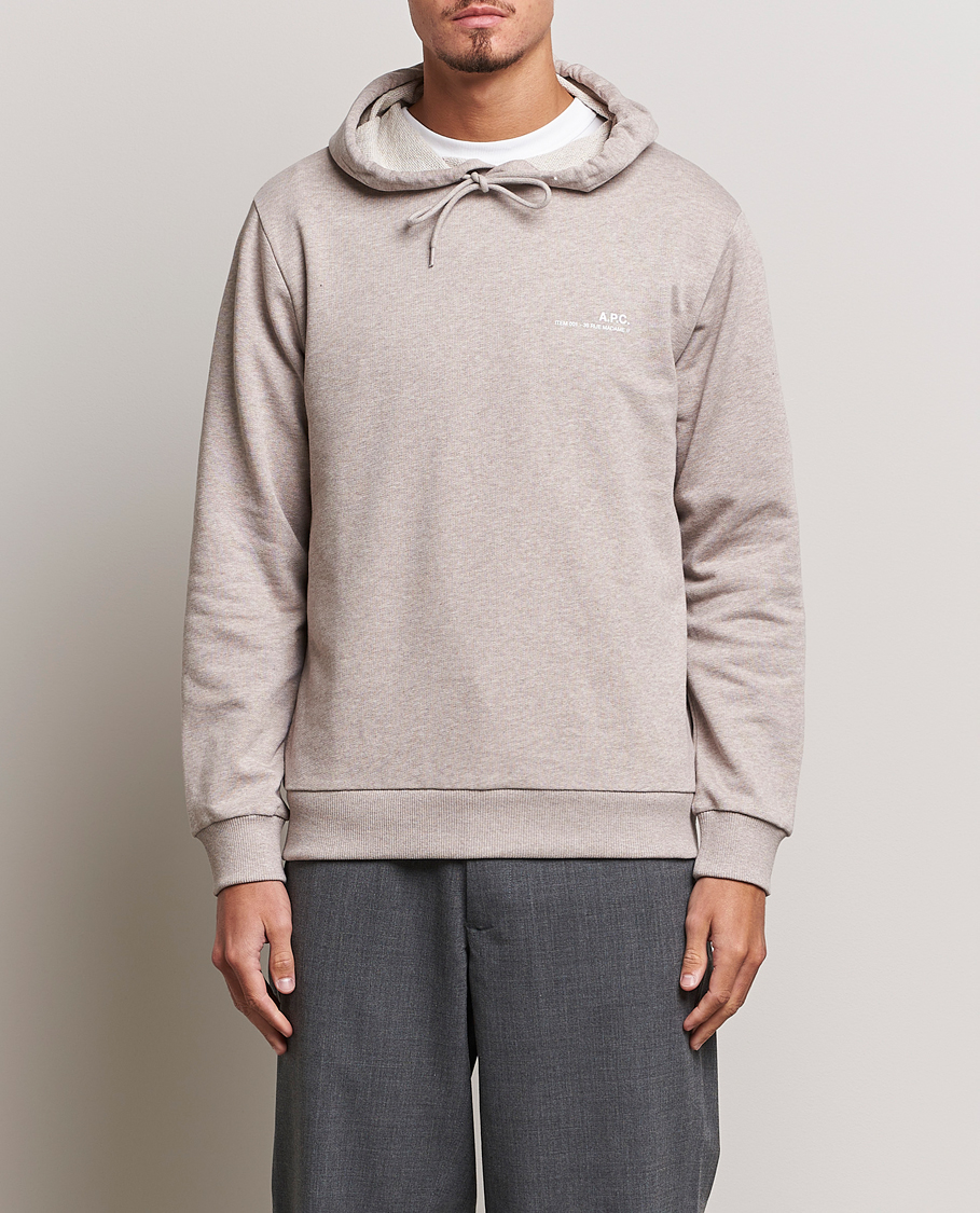 Herren | A.P.C. | A.P.C. | Item Hoodie Beige Chine