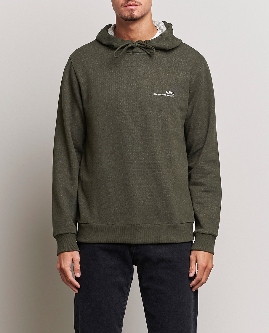 Herren | Pullover | A.P.C. | Item Hoodie Kaki Chine