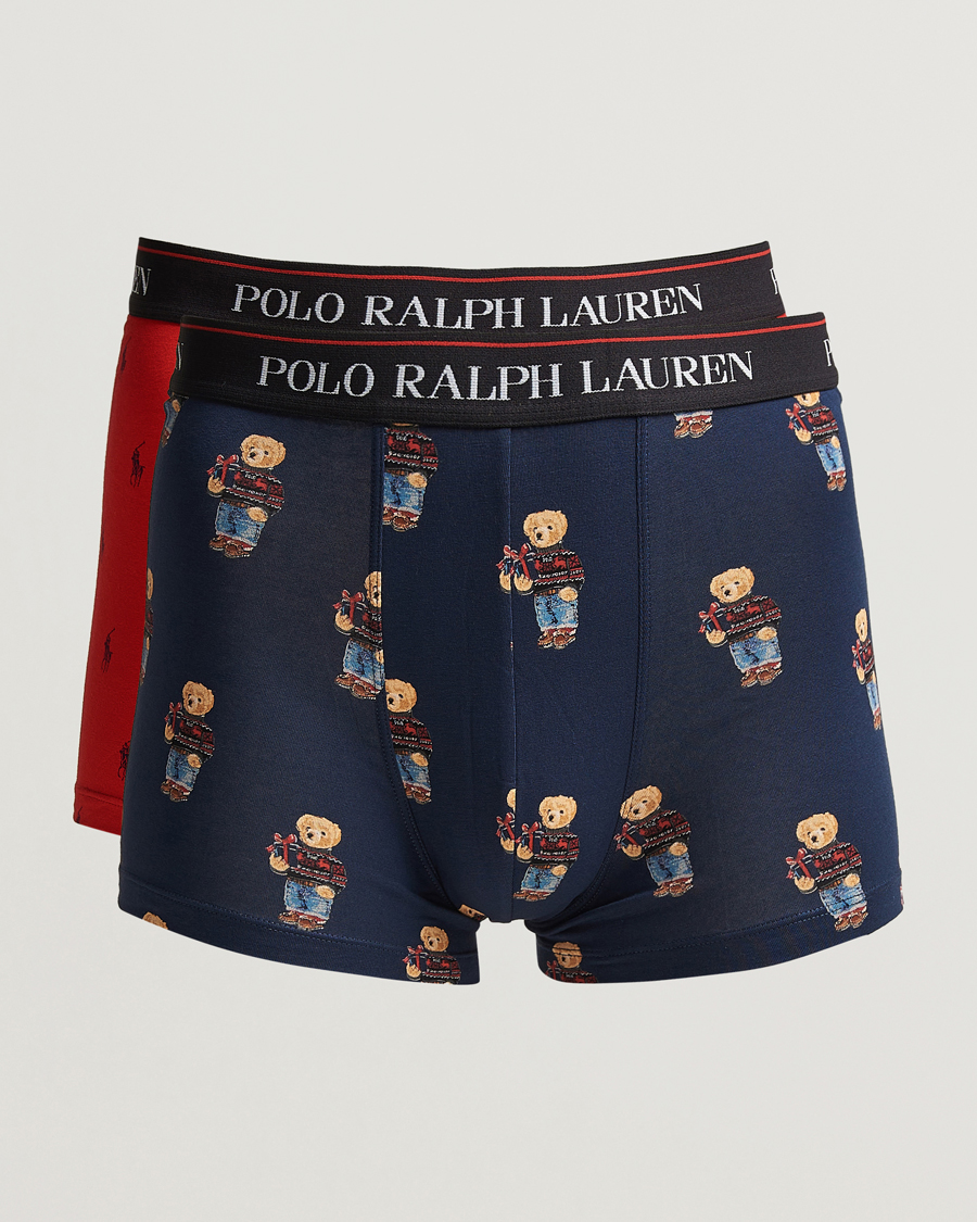 Herren | Unterwäsche | Polo Ralph Lauren | 2-Pack Holiday Gift Box Set Trunk Red/Navy