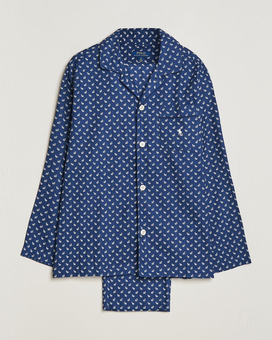 Herren |  | Polo Ralph Lauren | Flannel Paisley Pyjama Set Navy