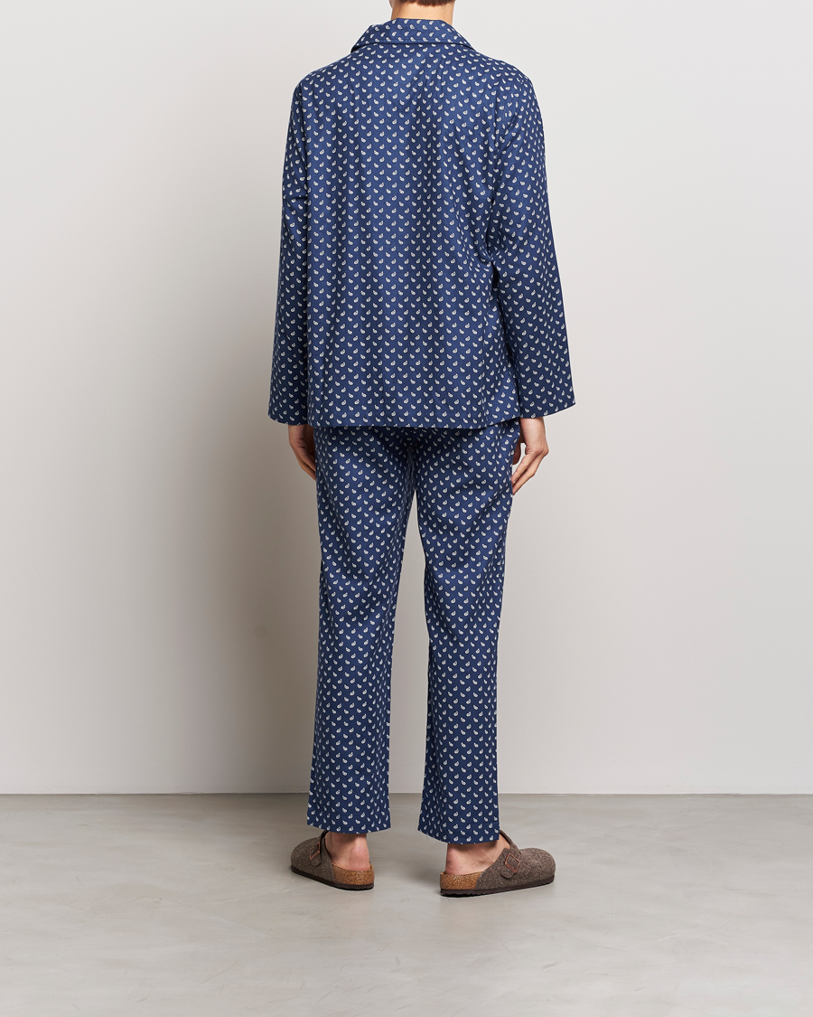 Herren | Pyjamas | Polo Ralph Lauren | Flannel Paisley Pyjama Set Navy