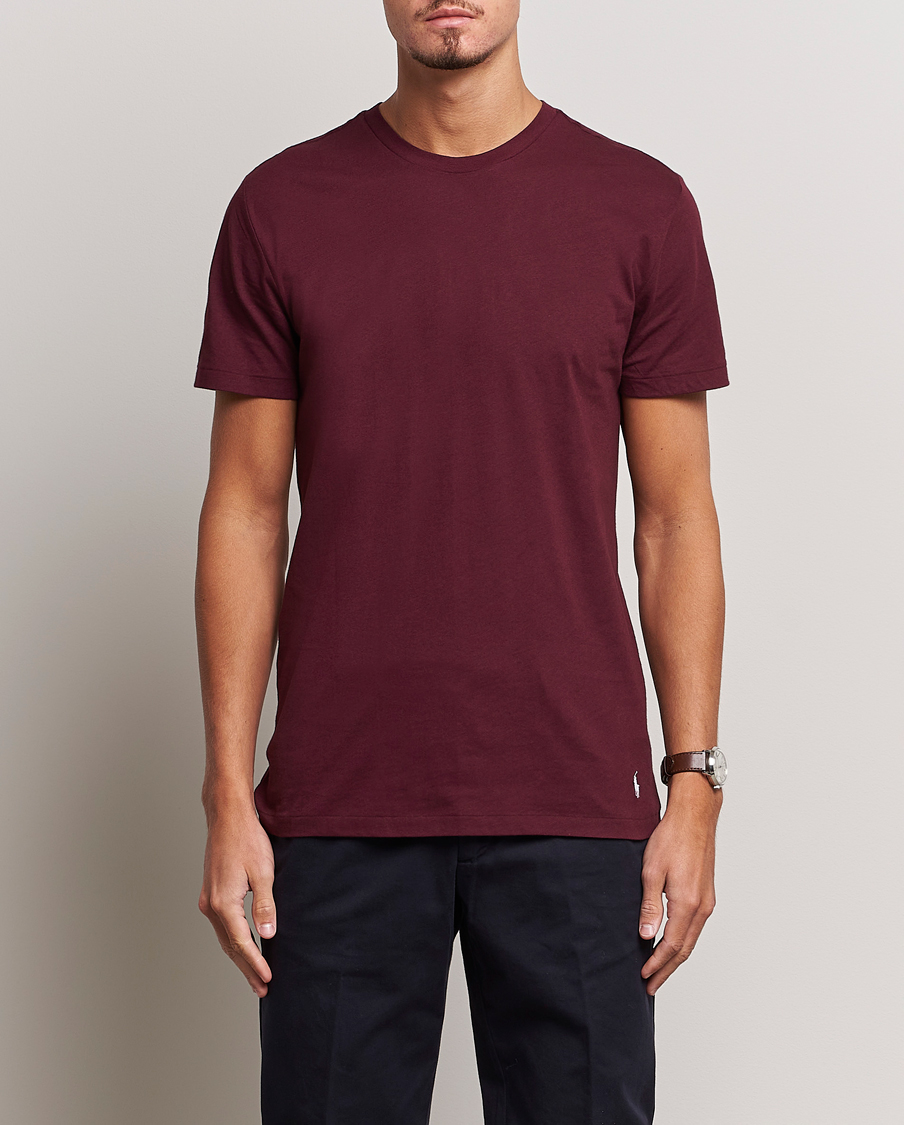 Herren |  | Polo Ralph Lauren | 3-Pack Crew Neck T-Shirt Wine/Green/Purple