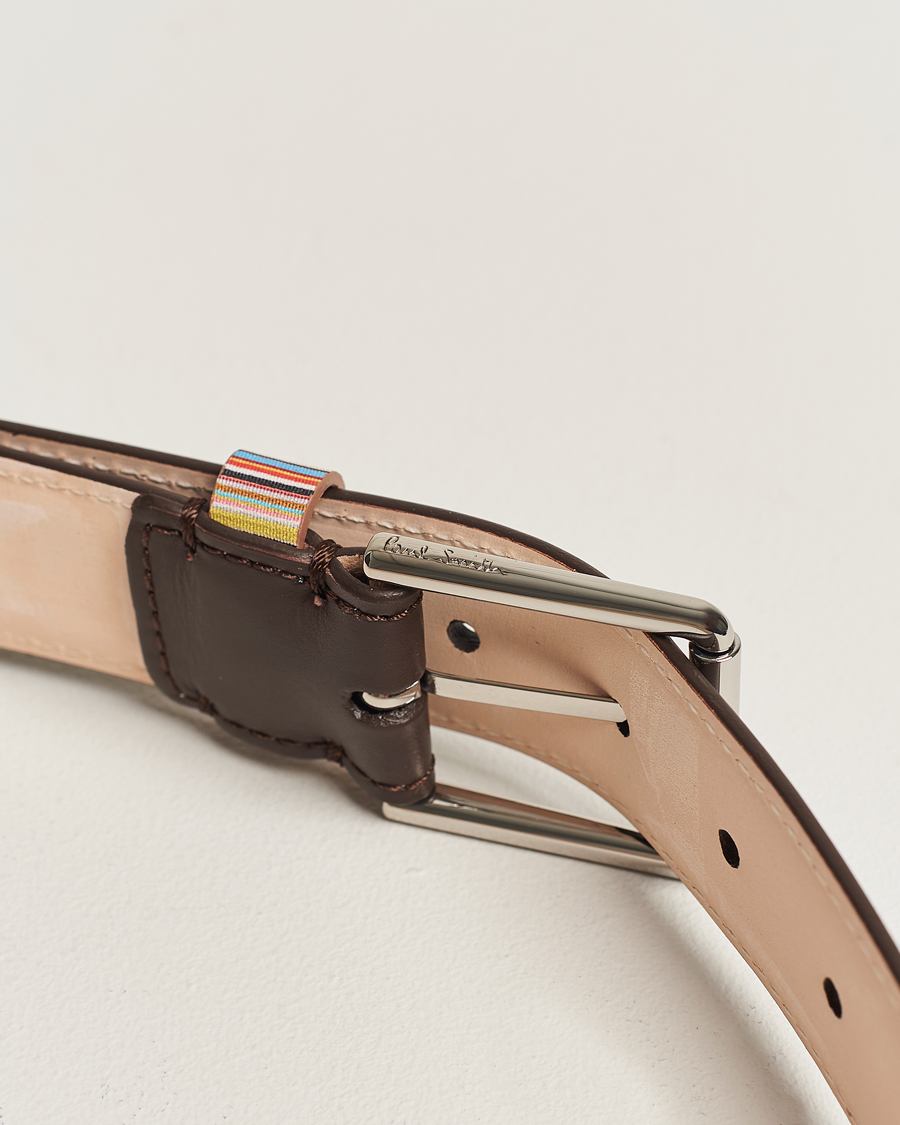 Herren | Paul Smith Leather Stripe Belt Brown | Paul Smith | Leather Stripe Belt Brown