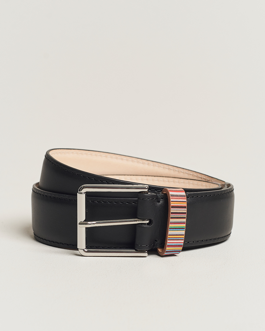 Herren |  | Paul Smith | Leather Stripe Belt Black