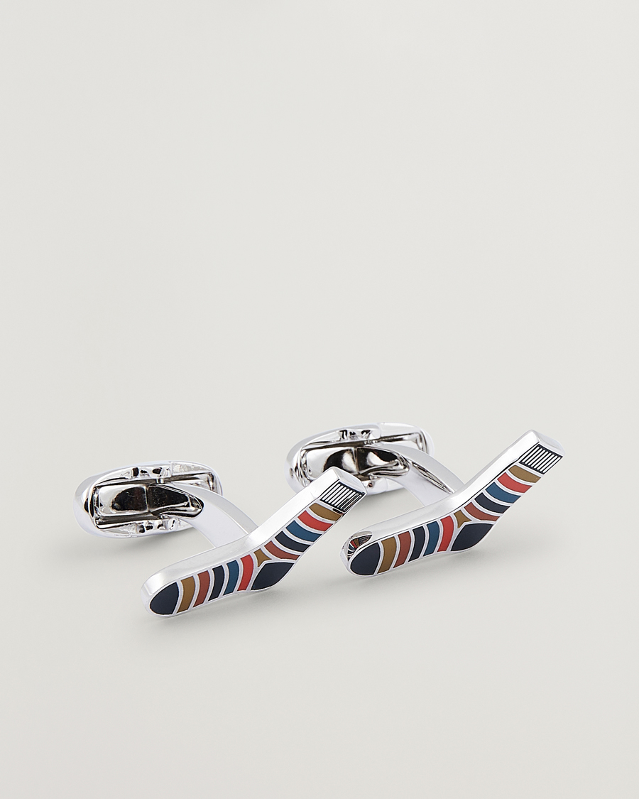 Herren | Paul Smith Artist Stripe Cufflink Silver | Paul Smith | Artist Stripe Cufflink Silver