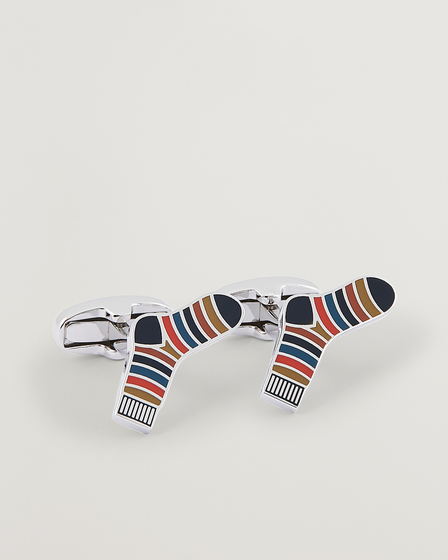 Herren | Paul Smith Artist Stripe Cufflink Silver | Paul Smith | Artist Stripe Cufflink Silver