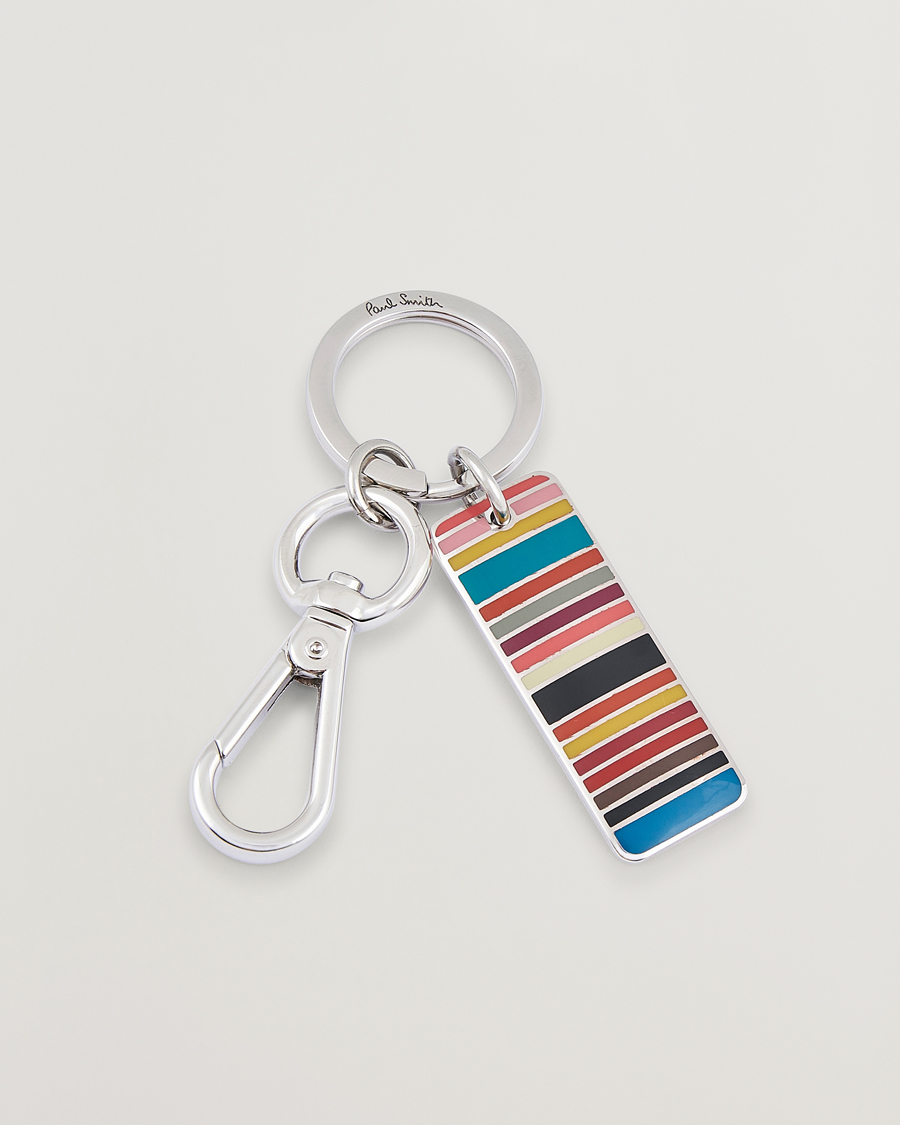 Herren | Schlüsselringe | Paul Smith | Signature Stripe Keyring Silver