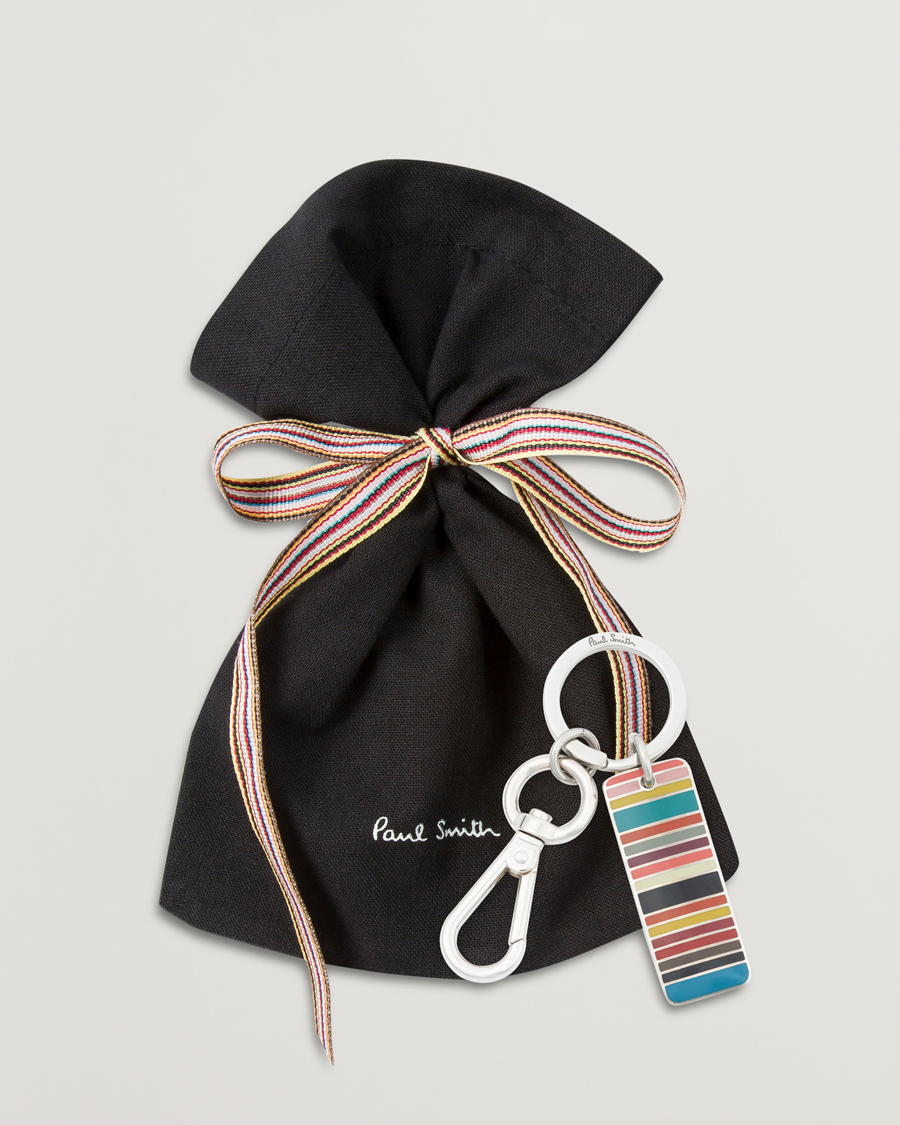 Herren | Schlüsselringe | Paul Smith | Signature Stripe Keyring Silver