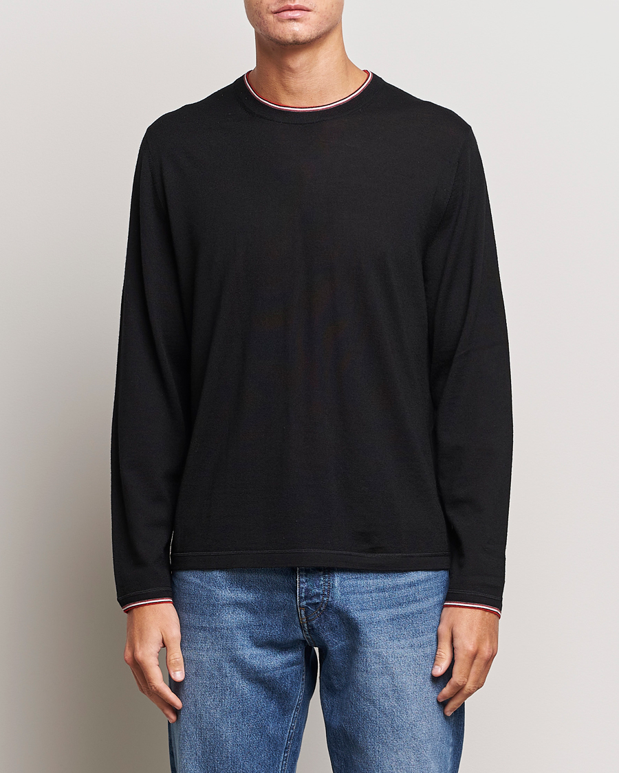 Herren | Sale | Paul Smith | Merino Wool Knitted Crew Neck Sweater Black