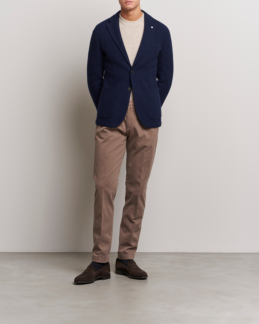 Herren | Hosen | Briglia 1949 | Slim Fit Cotton Stretch Chino Taupe