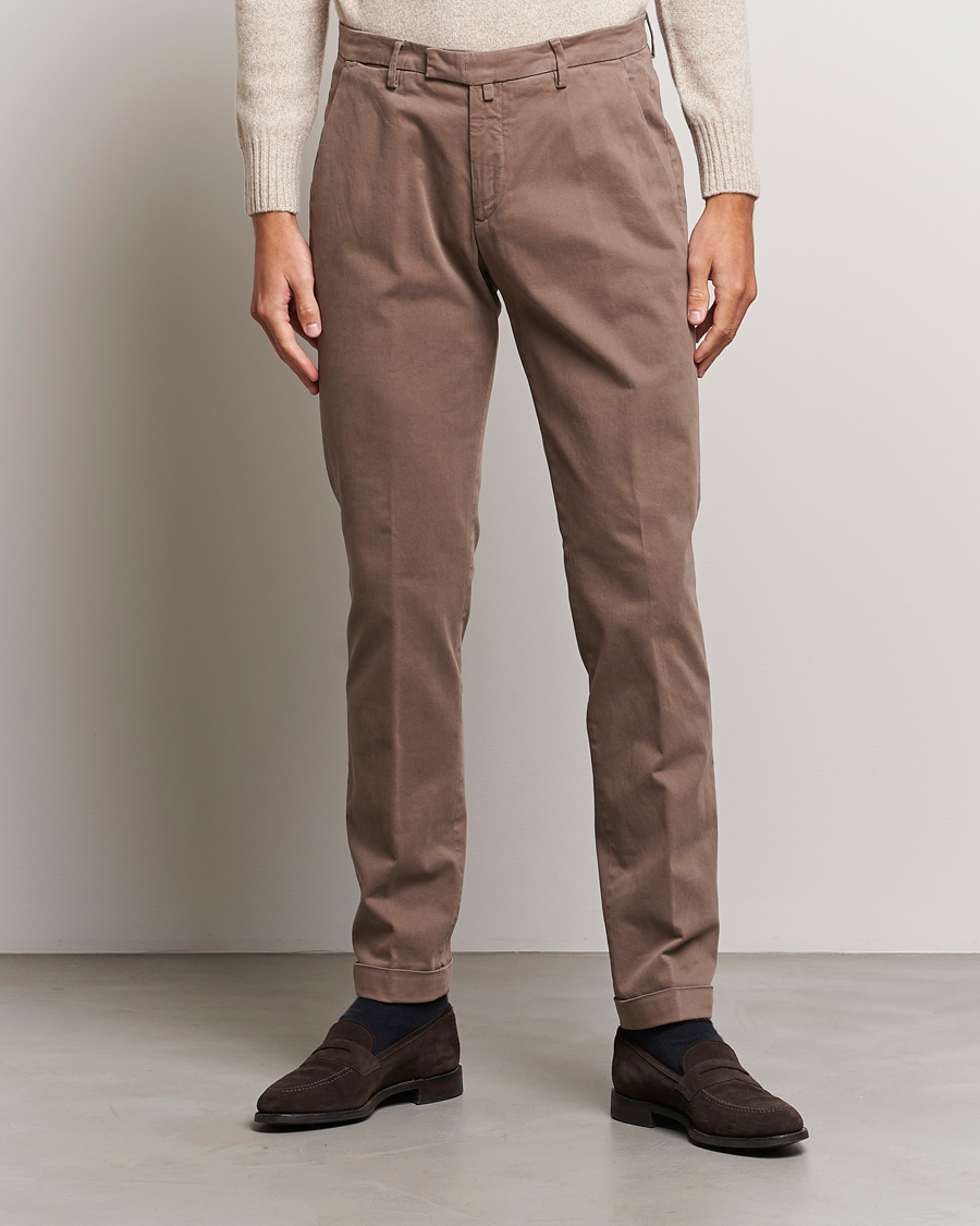 Herren |  | Briglia 1949 | Slim Fit Cotton Stretch Chino Taupe