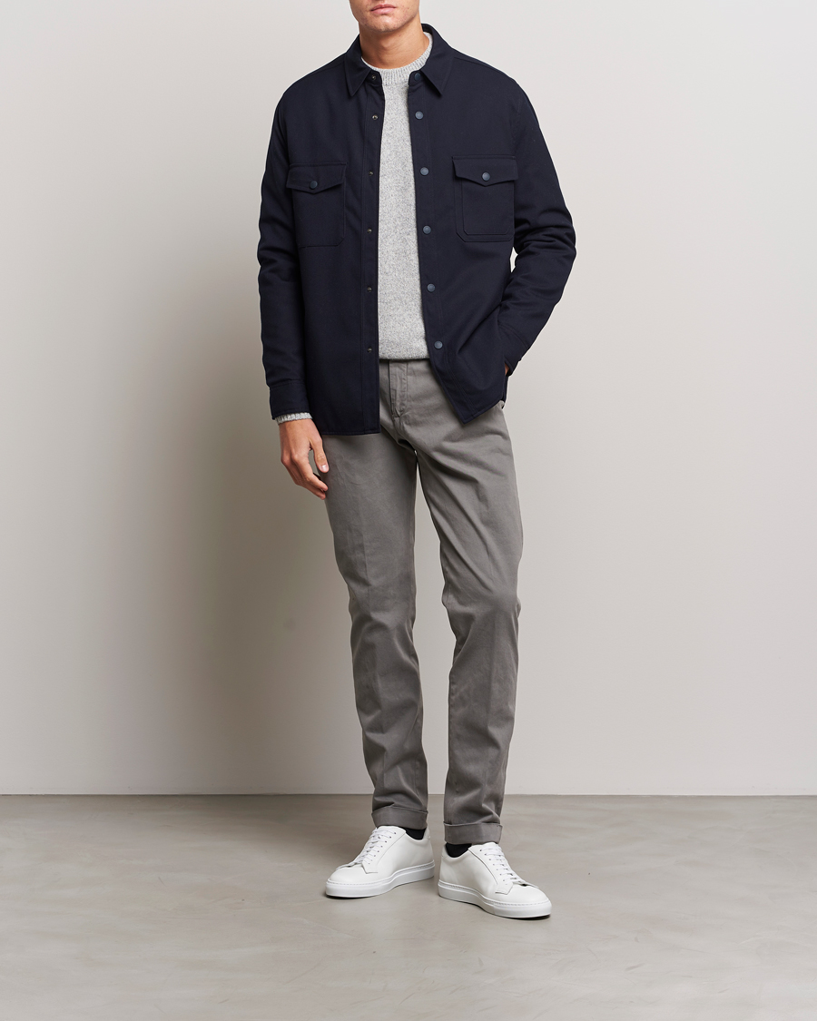 Herren | Hosen | Briglia 1949 | Slim Fit Cotton Stretch Chino Grey