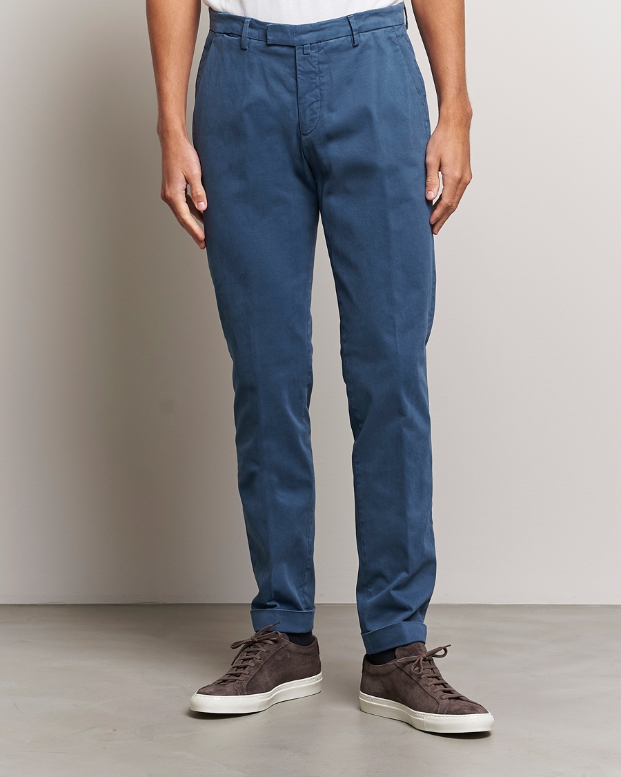 Herren |  | Briglia 1949 | Slim Fit Cotton Stretch Chino Steel Blue